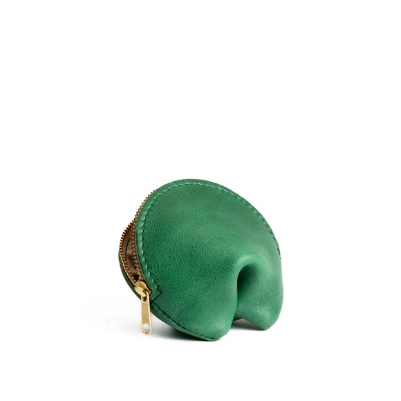 Portland Leather Cowboy Mint Fortune Cookie Pouch & Cardholder - Picture 5 of 6